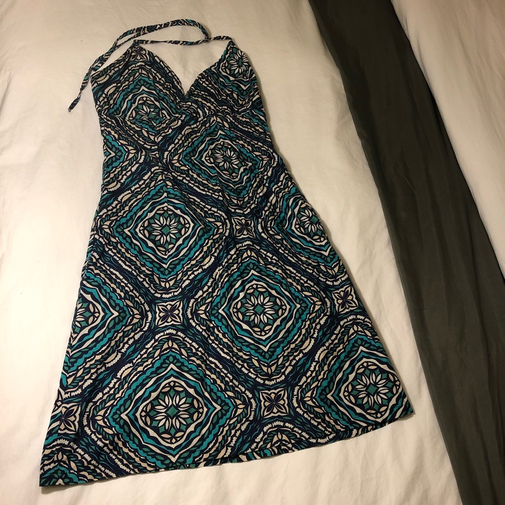 H&M Coral Blue Halter Spring /Summer Dress